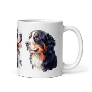 Mugg med bernese mountain dog motiv